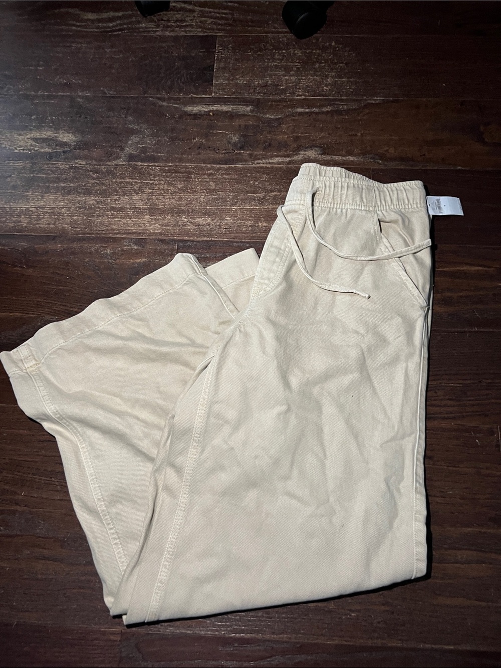 GAP Beige Drawstring Trousers
